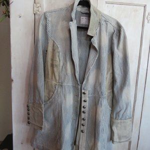 Free People denim long jacket